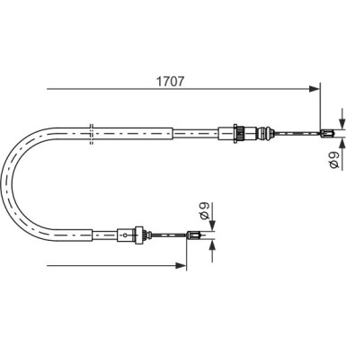 1 987 477 587 Seilzug, Feststellbremse