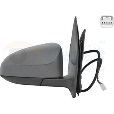 Aussenspiegel re. elek. Verst. bhz Citroen C1 II konvex grundiert 5Pin OE B0 007 809 80 + HAGUS