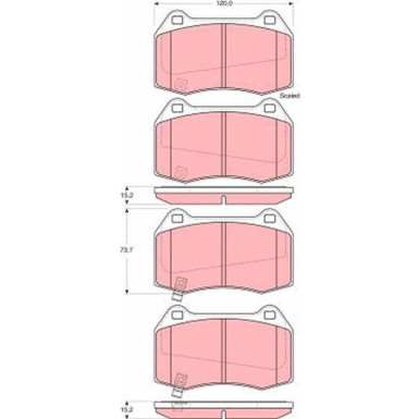 Bremsklötze VA | NISSAN 350 Z 03 | GDB3381