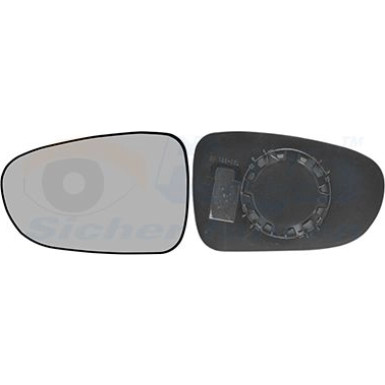 VAN WEZEL Spiegelglas, Außenspiegel 1867831 HAGUS