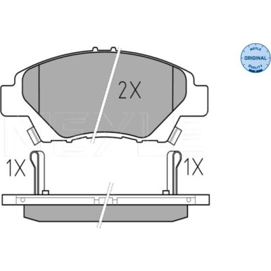 Bremsbelagsatz Honda P. Insight 09-/Jazz 08- Mit Sensor | 025 249 7915/W