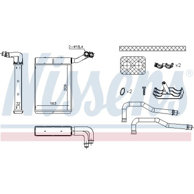 Heizkühler PKW Peugeot 407 04 FIRST FIT 707095