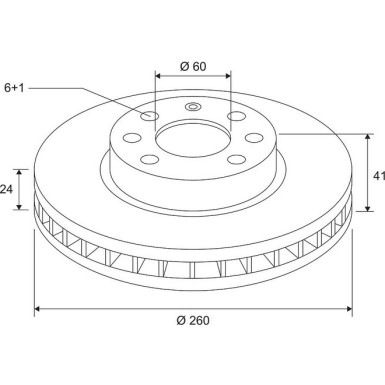 VALEO Bremsscheibe 672658 COATED