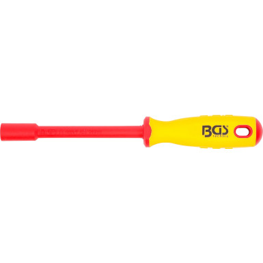 BGS VDE-Steckschlüssel-Schraubendreher | Sechskant | SW 7 mm | Klingenlänge 125 mm | 71087