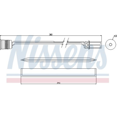 NISSENS Klimaanlagentrockner 95466 FIRST FIT
