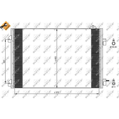 Kondensator, Klimaanlage EASY FIT 35545