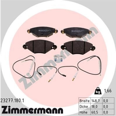 ZIMMERMANN Bremsbeläge