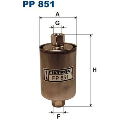 PP 851 Kraftstofffilter PP 851 Kraftstofffilter