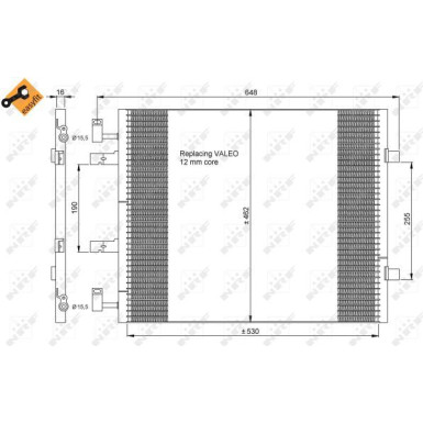Kondensator, Klimaanlage EASY FIT 35845