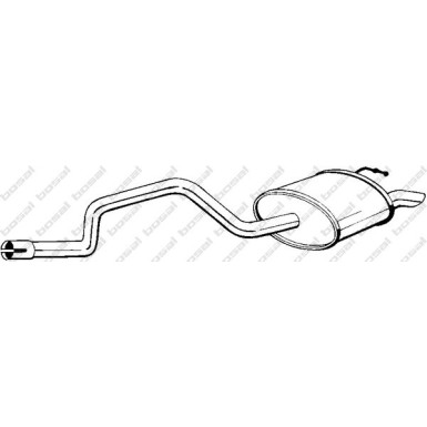 BOSCH | Automotive Auspuffschalldämpfer 281-043