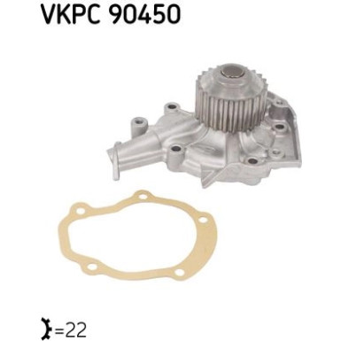 SKF Wasserpumpe VKPC 90450