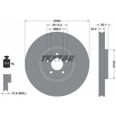 Bremsscheibe Audi S. A6/A7 1.8-3.0 Tfsi 10 PRO+ 92238205