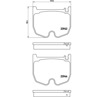 BREMBO Bremsklötze VA MERCEDES E, S-Klasse 02-13 PRIME LINE P 50 062
