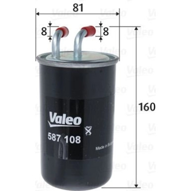 VALEO Kraftstofffilter | 587108