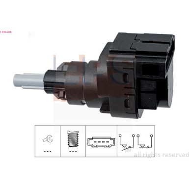 Bremslichtschalter Made in Italy - OE Equivalent 1.810.228 Bremslichtschalter Made in Italy - OE Equivalent 1.810.228