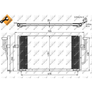 Kondensator, Klimaanlage EASY FIT 35234