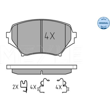 Bremsbelagsatz Mazda P. Mx-5 1.8-2.0 05- Mit Sensor | 025 242 9714/W