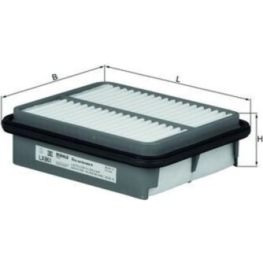 MAHLE Luftfilter LX 861