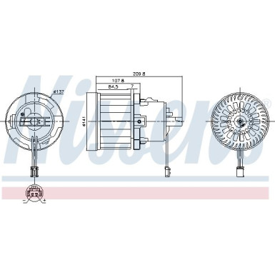 NISSENS Innenraumgebläse NISSENS Innenraumgebläse