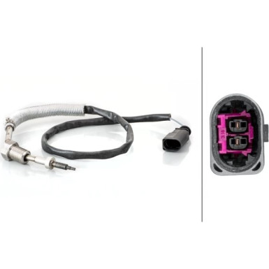 HELLA Sensor, Abgastemperatur | 6PT 014 495-101