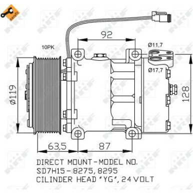 NRF Kompressor 32705 EASY FIT