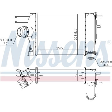 Ladeluftkühler PKW DACIA LODGY 12 FIRST FIT 96529