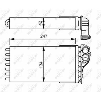 Wärmetauscher, Innenraumheizung EASY FIT 53557