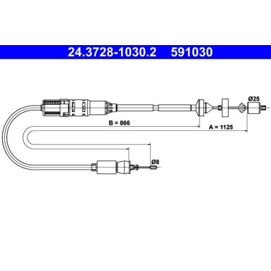 ATE Kupplungsseil ATE Kupplungsseil