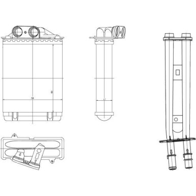 Wärmetauscher, Innenraumheizung EASY FIT 54415