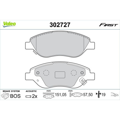 VALEO Bremsbeläge VALEO Bremsbeläge
