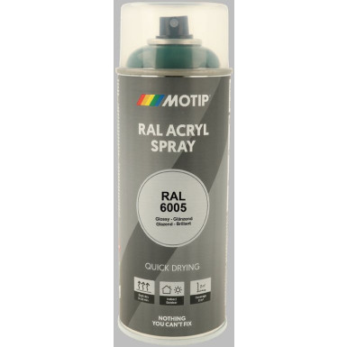MoTip hochglänzender Acryllack moosgrün 400ml | 7128