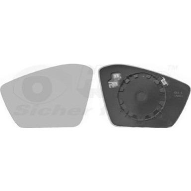 Spiegelglas, Außenspiegel Skoda Superb (3V3) konvex OE 3V0 857 521 HAGUS 7638837