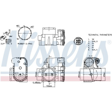 NISSENS Drosselklappenstutzen 955103 FIRST FIT