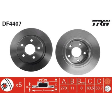 Bremsscheibe Ford T. Transit Co | DF4407