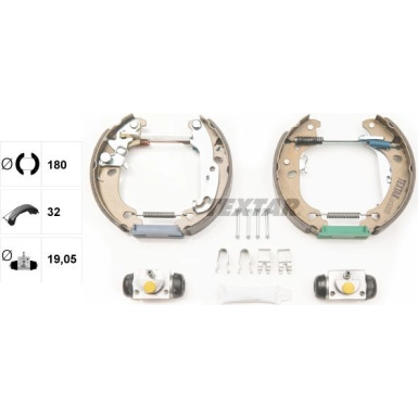 Satz Bremsbacken Ford Fiesta Iv 99-02. Ford Ka 02 Shoe Kit Pro 84060000 Satz Bremsbacken Ford Fiesta Iv 99-02. Ford Ka 02 Shoe Kit Pro 84060000