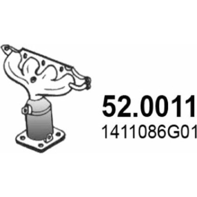 Katalysator | SUZUKI Ignis,Wagon,SUBARU 00 | 52.0011 Katalysator | SUZUKI Ignis,Wagon,SUBARU 00 | 52.0011