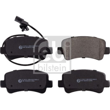 FEBI BILSTEIN Bremsbeläge 16843