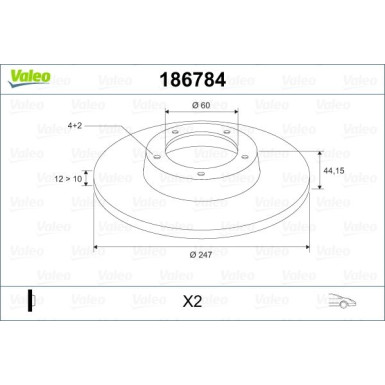 VALEO Bremsscheibe VALEO Bremsscheibe