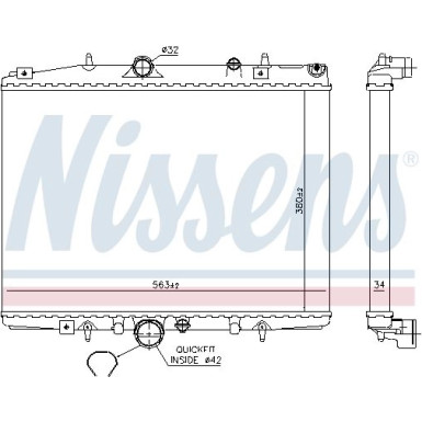 Wasserkühler PKW | CITROEN C5 01-04 | 63705A