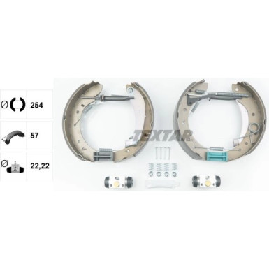 Satz Bremsbacken Citroen/Fiat/Peugeot Jumper,Relay,Ducato,Boxer 94 Shoe Kit Pro 84049601