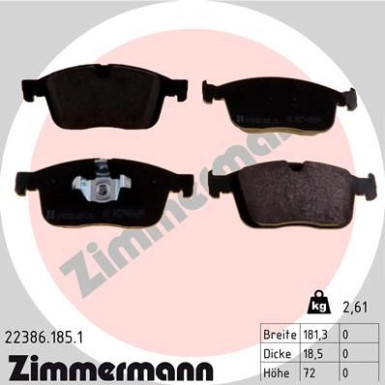 ZIMMERMANN Bremsbeläge ZIMMERMANN Bremsbeläge