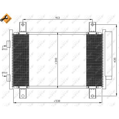 Kondensator, Klimaanlage EASY FIT 35840