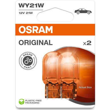 OSRAM WY21W 12V 21W WX3x16d Gelb Blinker - 2er Blister OSRAM WY21W 12V 21W WX3x16d Gelb Blinker - 2er Blister