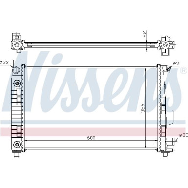 Wasserkühler PKW | MERCEDES W168 A 190,210,170 CDI | 62781A