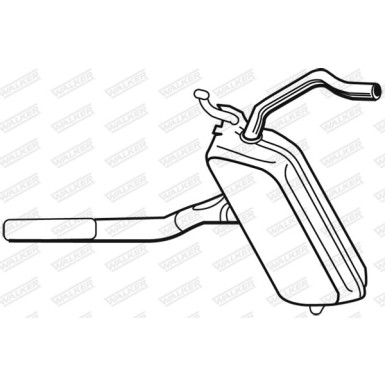 21566 WALKER Mittelschalldämpfer 21566