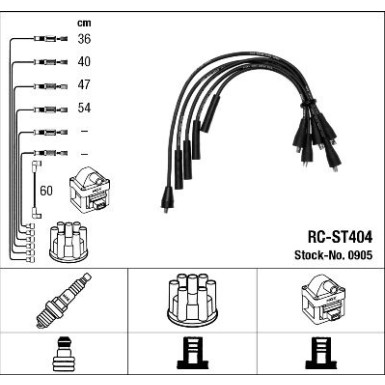 NGK | Zündleitungssatz 0905