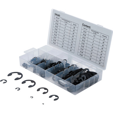 BGS E-Sicherungsring-Sortiment | 1,5 - 22 mm | 300-tlg | 8039