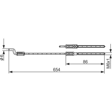 Handbremsseil | FORD Galaxy,SEAT,VW Sharan 00 | 1987477833