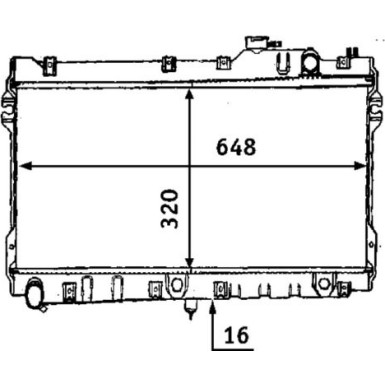 MAHLE Kühler, Motorkühlung CR 185 000S