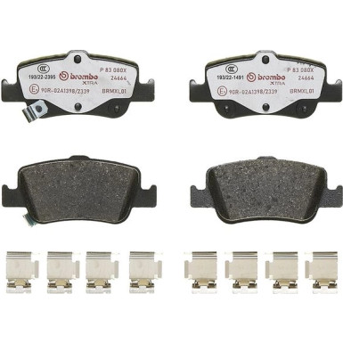 BREMBO Bremsklötze HA | TOYOTA Auris,Corolla 06 | P 83 080X BREMBO Bremsklötze HA | TOYOTA Auris,Corolla 06 | P 83 080X